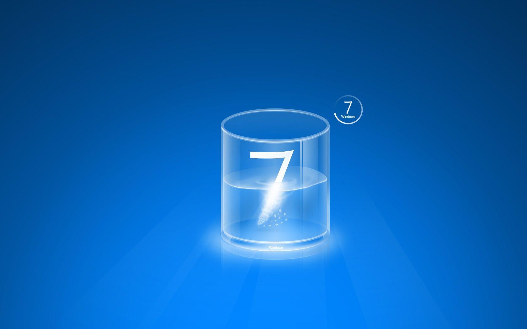 Glass Windows 7 Blue Background. HD Wallpaper and Download Free