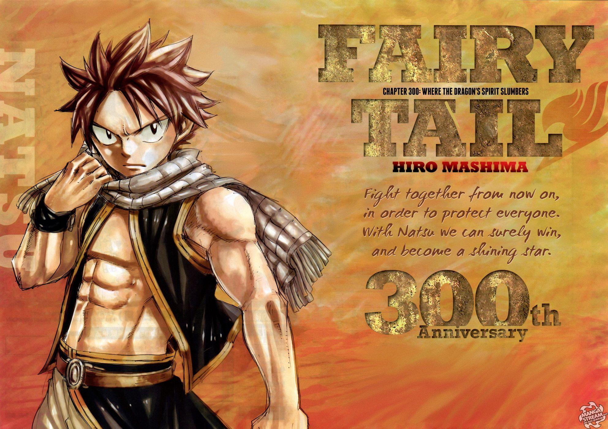 Fairy Tail Natsu Chapter 300 Exclusive HD Wallpaper #