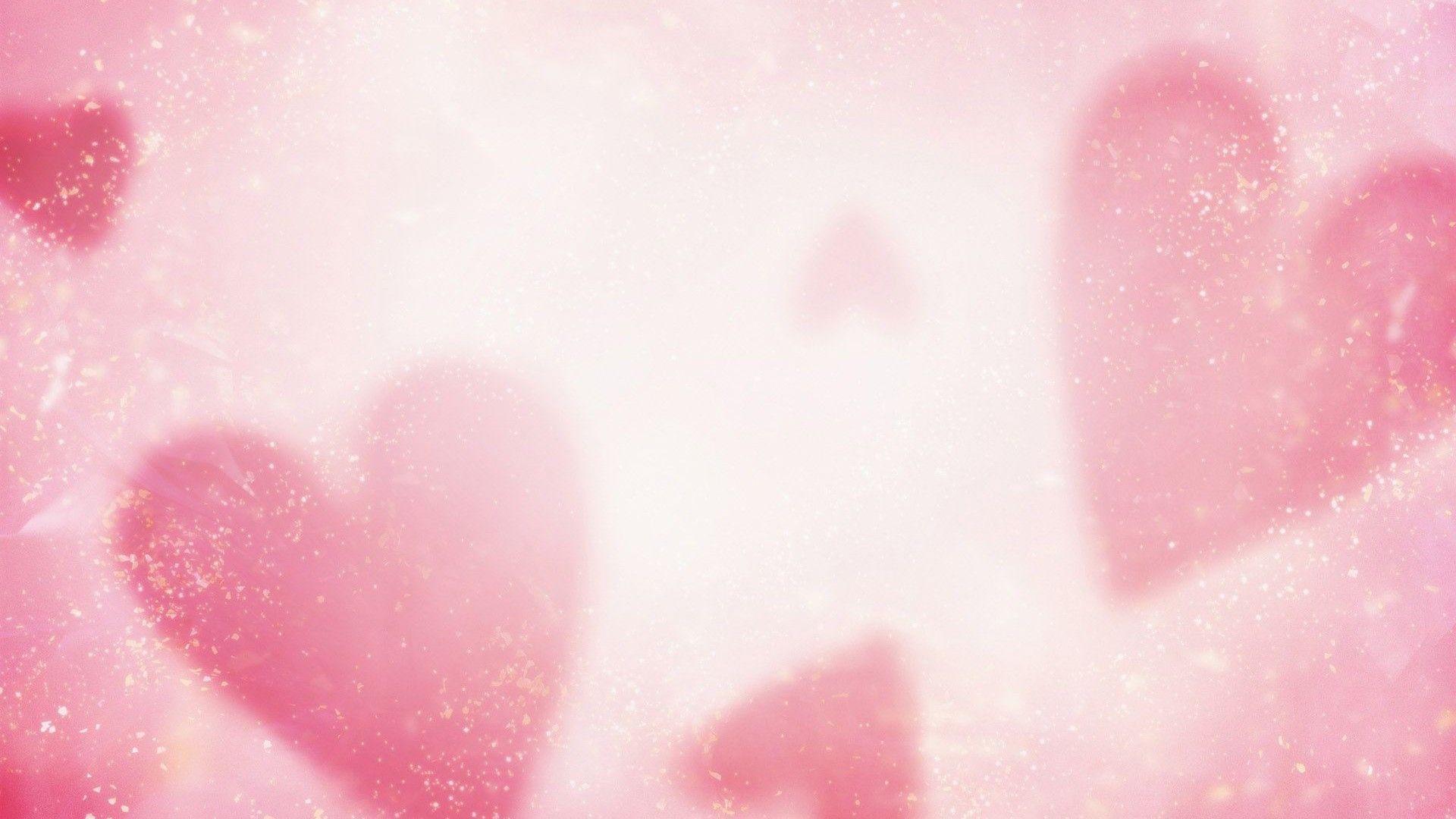 Wallpaper For > Pink Hearts Wallpaper Background