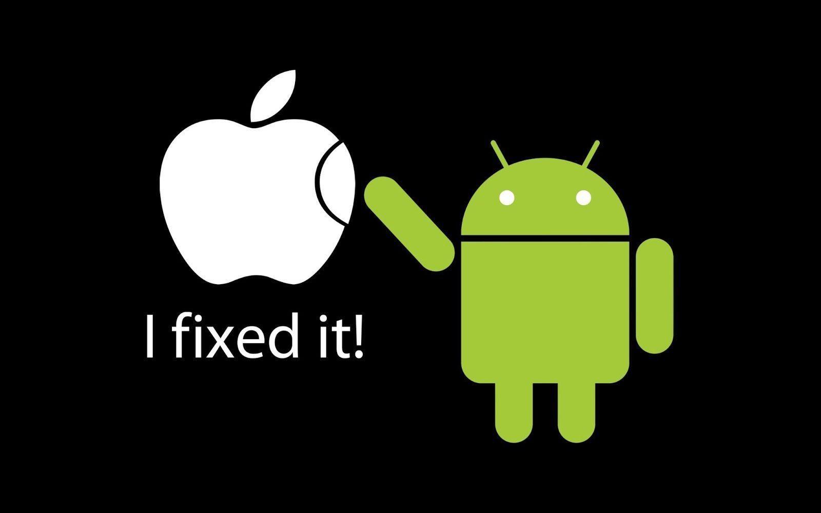 Funny Apple And Android Wallpaper Desktop #7732 Wallpaper ...