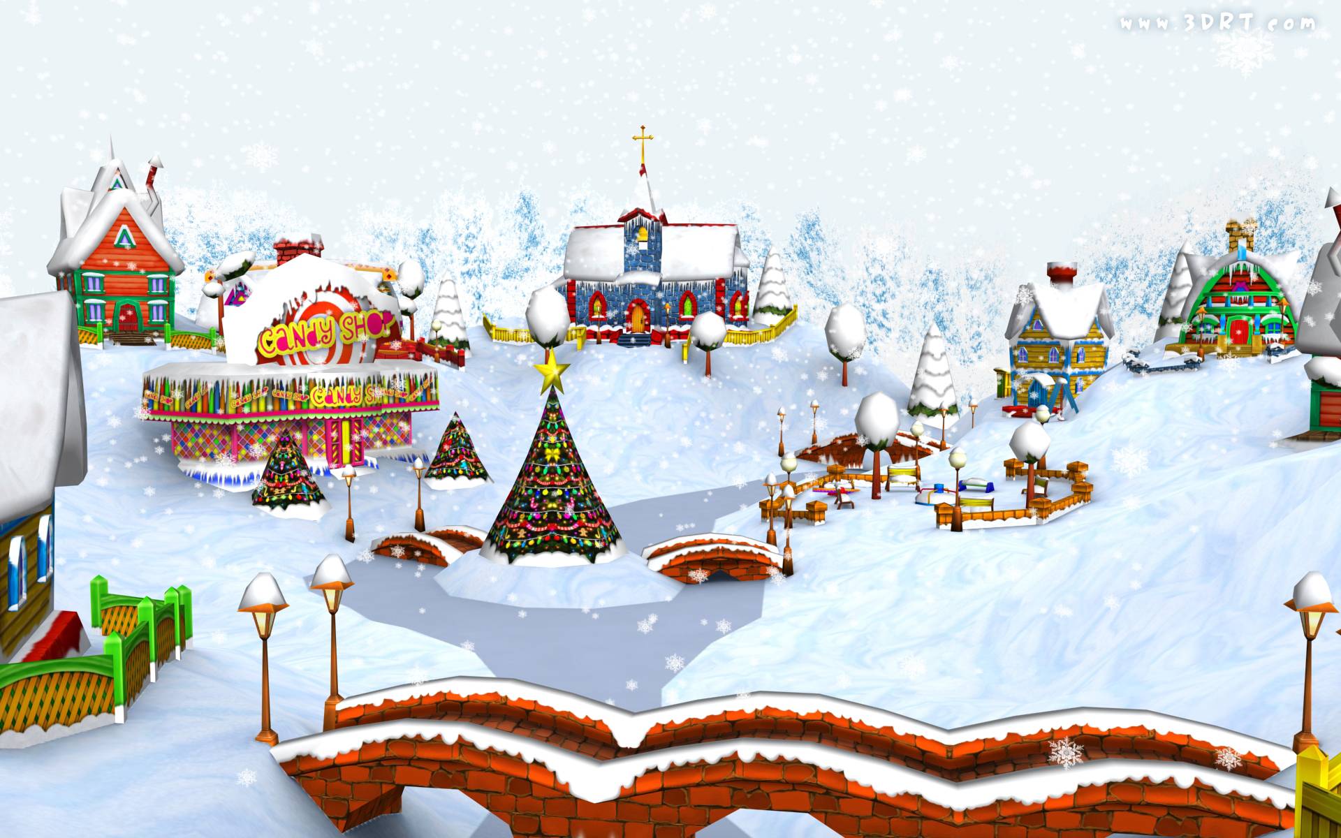 Christmas Village Backgrounds - Wallpaper Cave