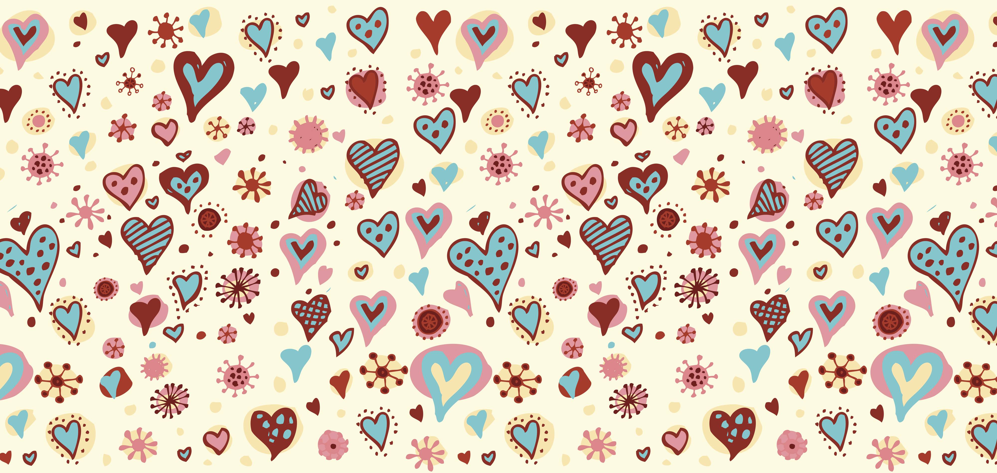 Happy Valentine with Love Hearts Background. Background and Texture
