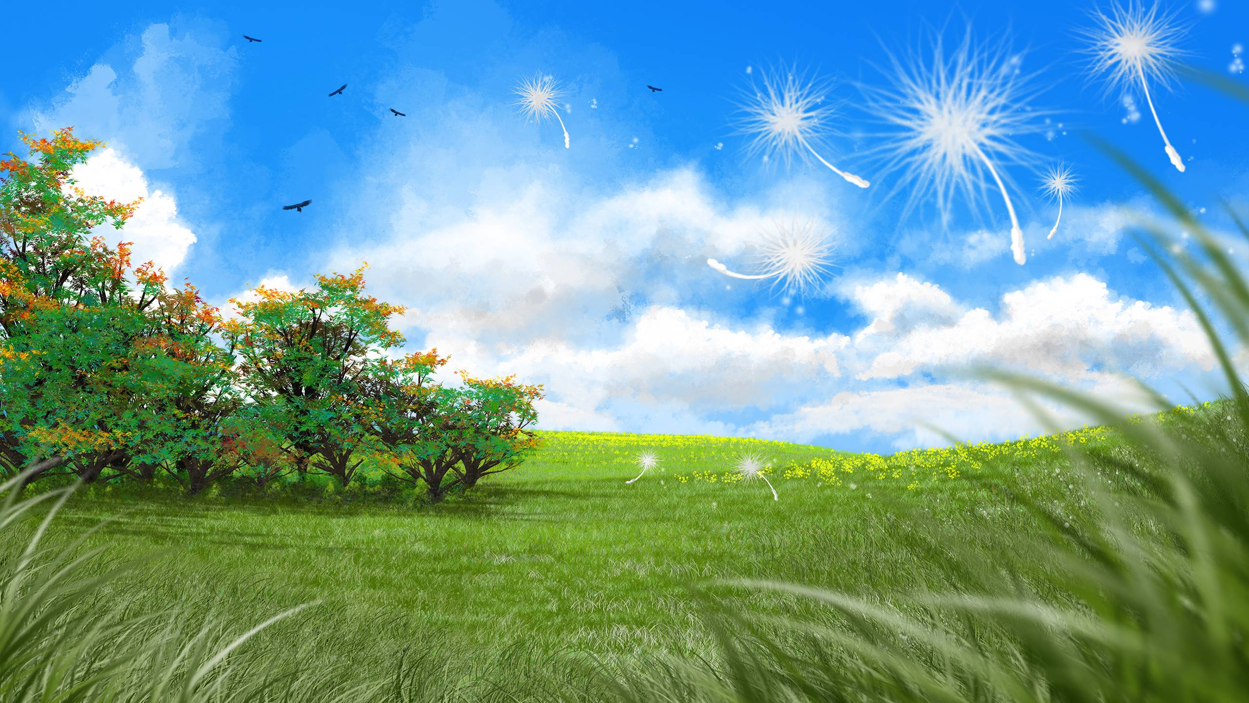 Modular picture - Breath of Spring. PSD для Фотошопа скачать быстро.