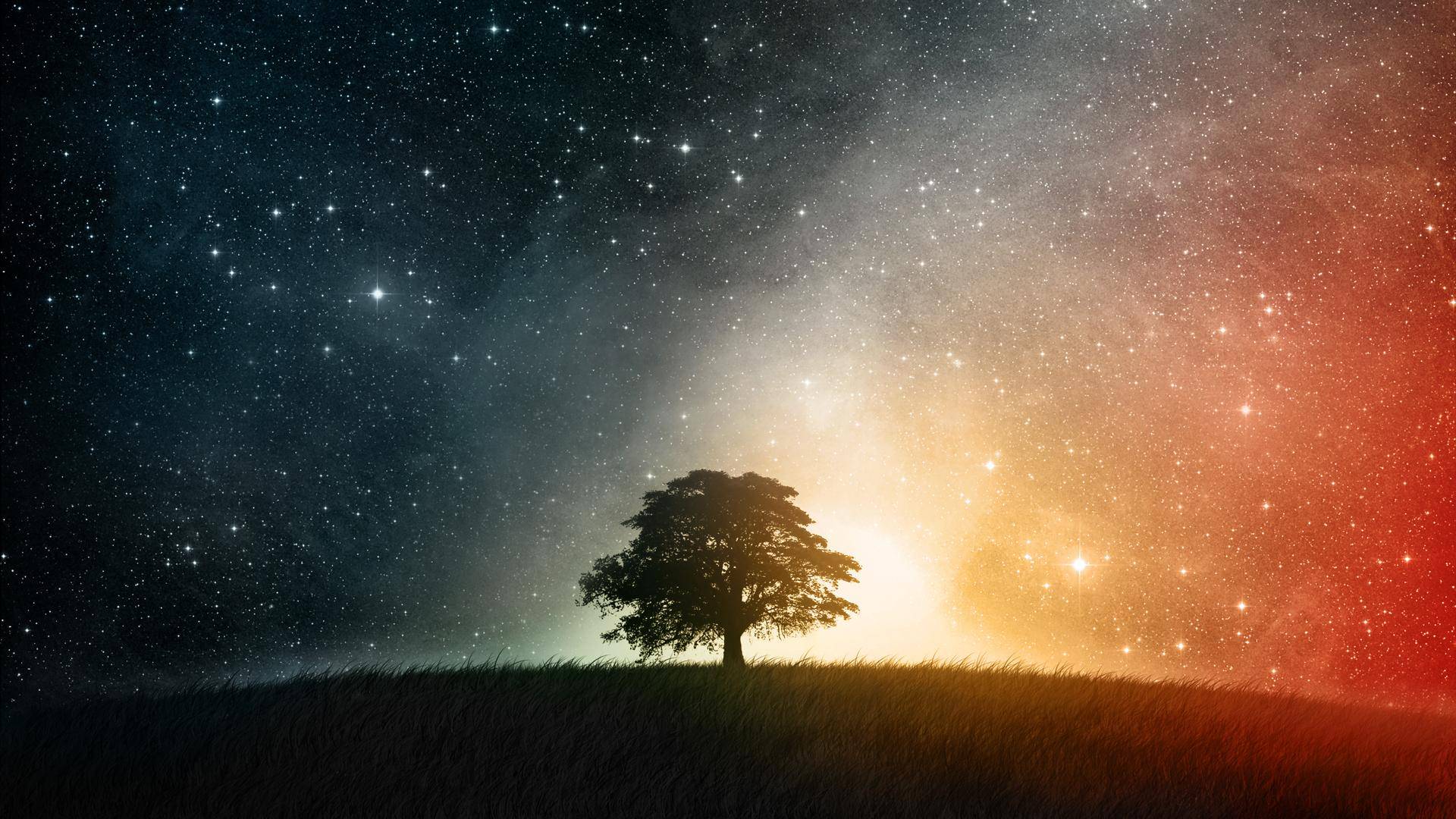 image For > Night Sky Stars Wallpaper
