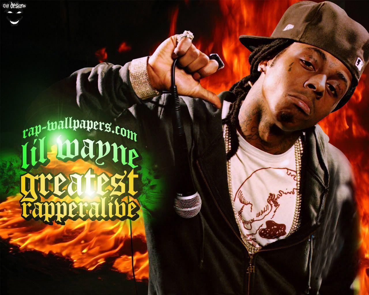 Lil Wayne Greatest Rapper Music Wallpaper