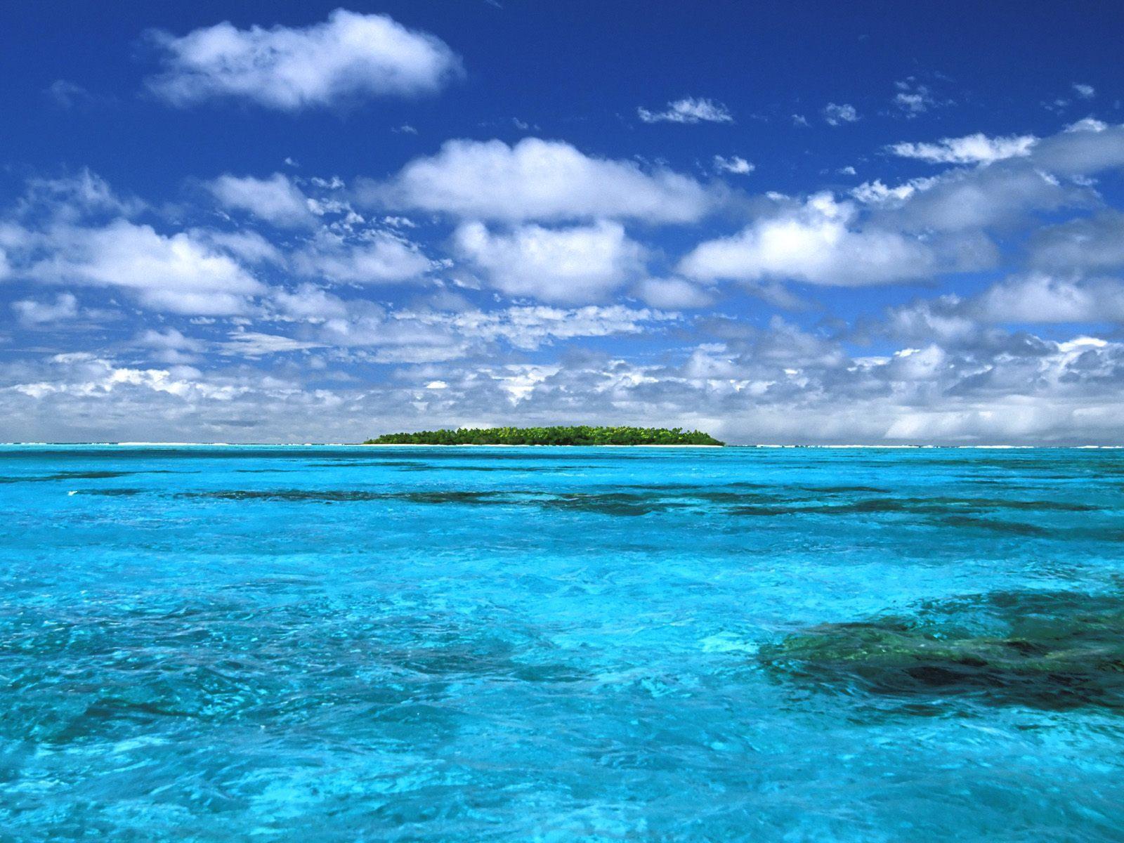 Beach blue water free desktop background wallpaper image