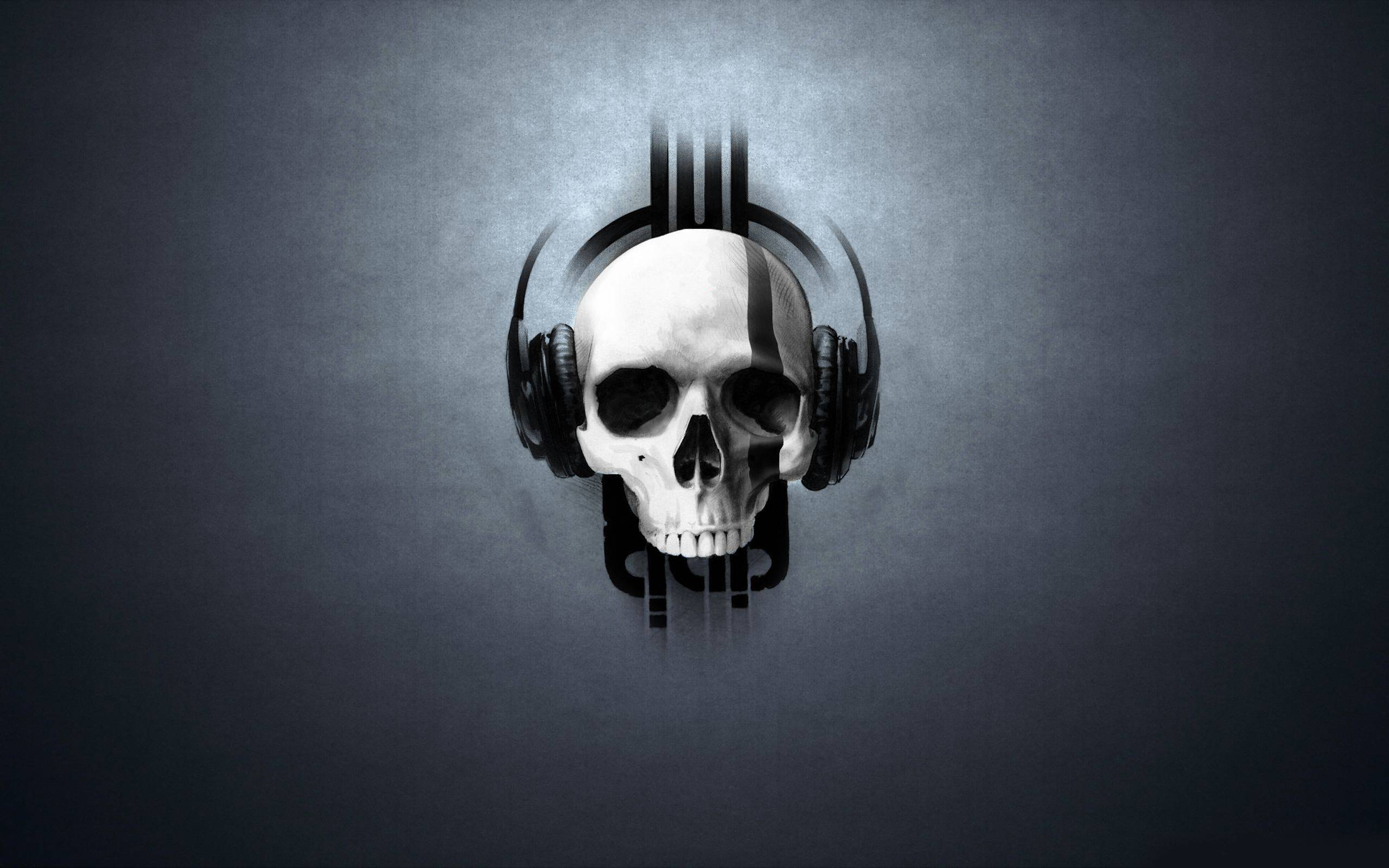 3D, Skull Headphones Wallpaper 1600x2560px Skull Wallpaper. Skull