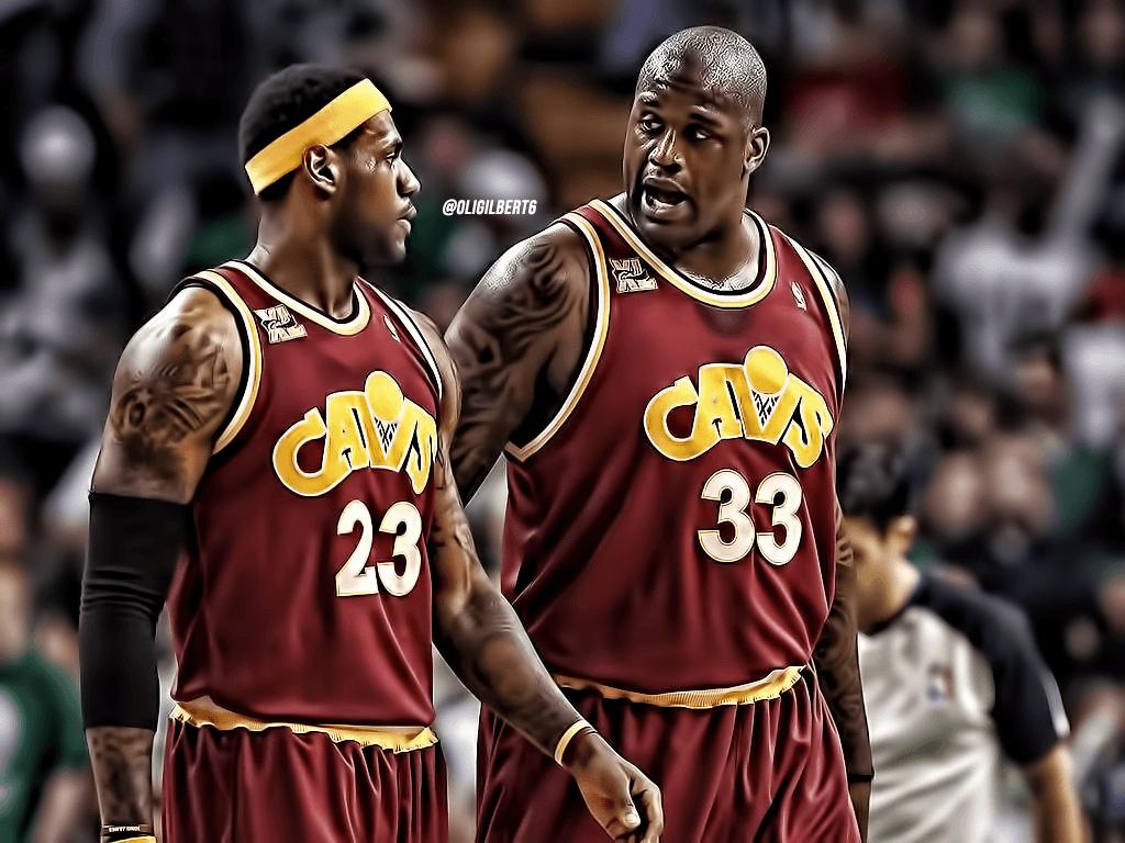 LeBron James & Shaquille O&;Neal Cleveland