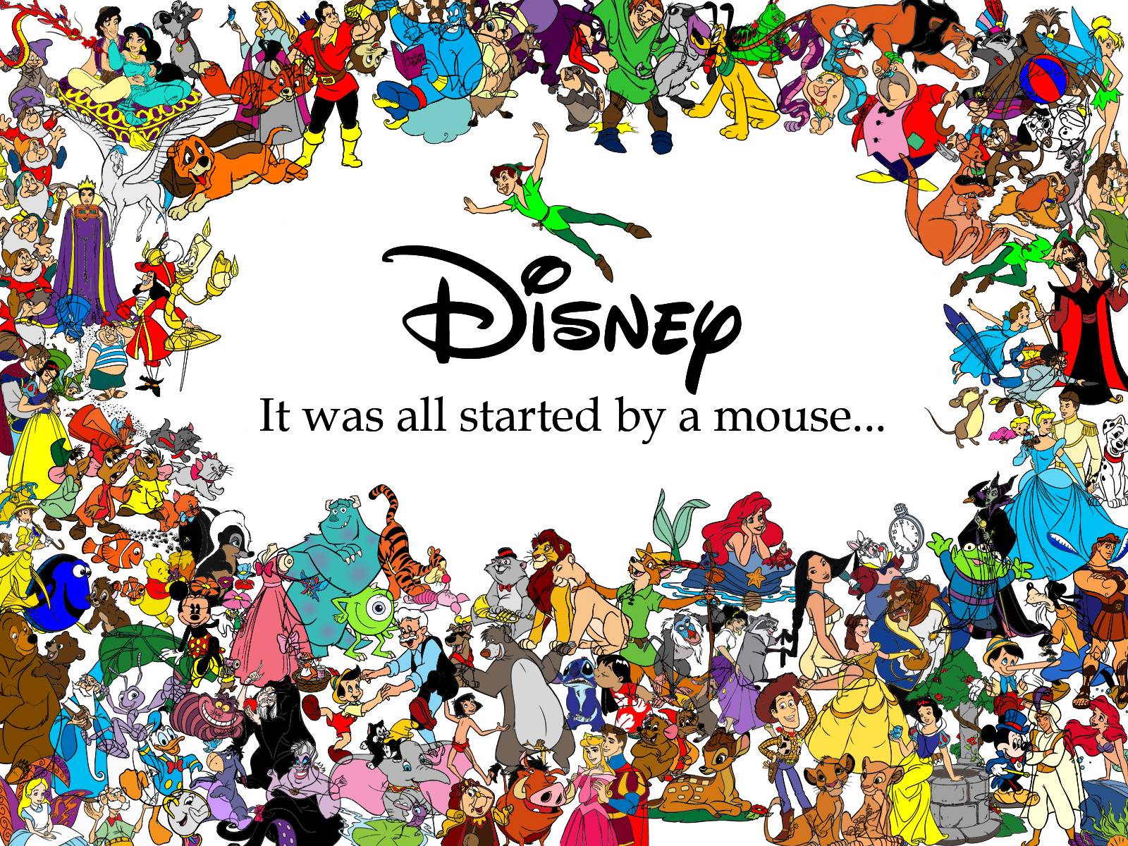 Disney Characters Logo Wallpaper 24945 High Resolution. download