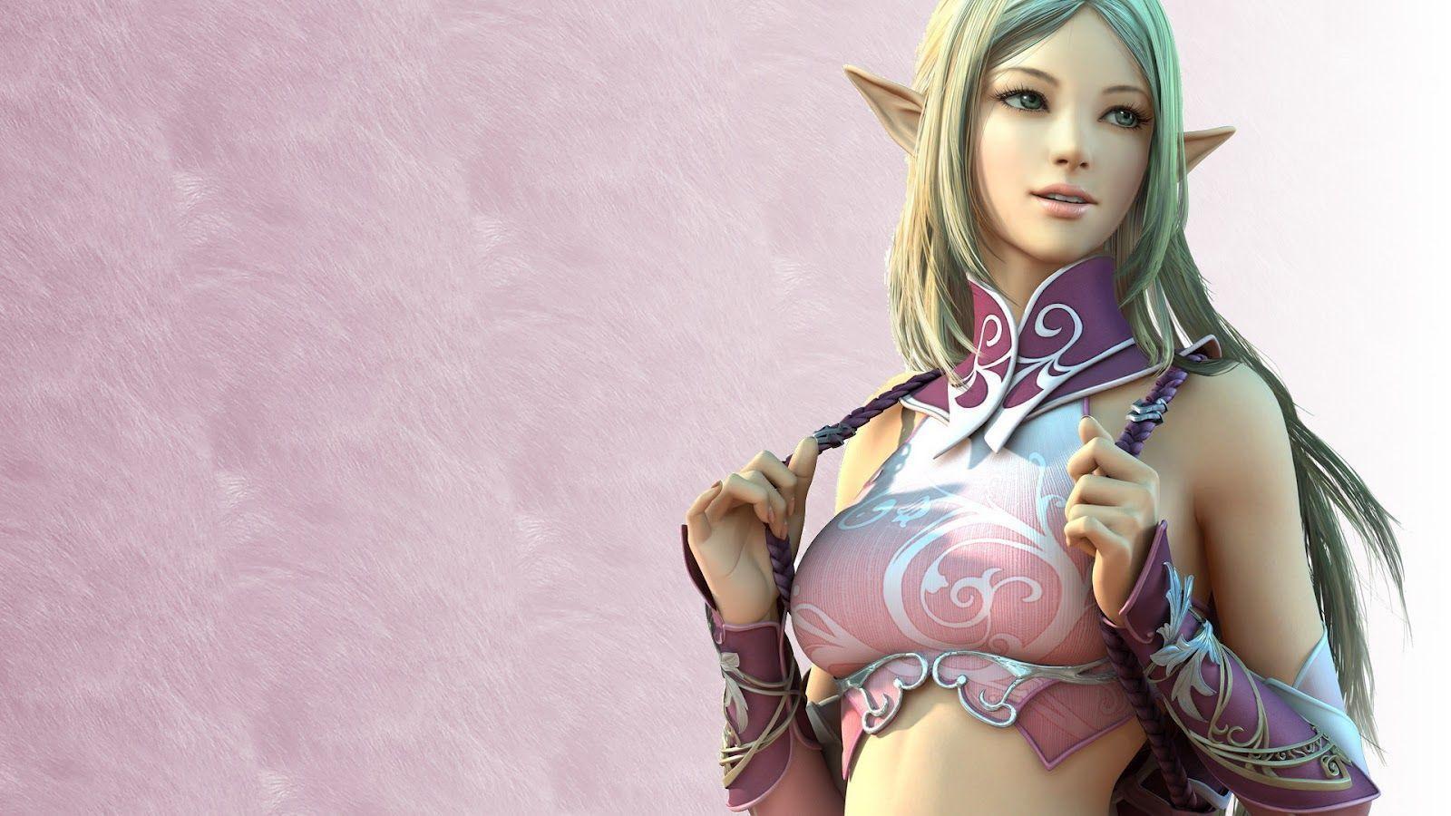 Elf Girl Wallpaper From Line Age 2