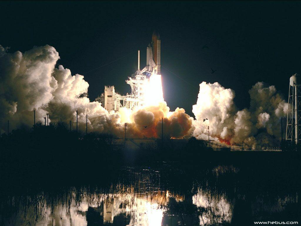 Space Shuttle Night Launch HD Background Wallpaper 17 HD