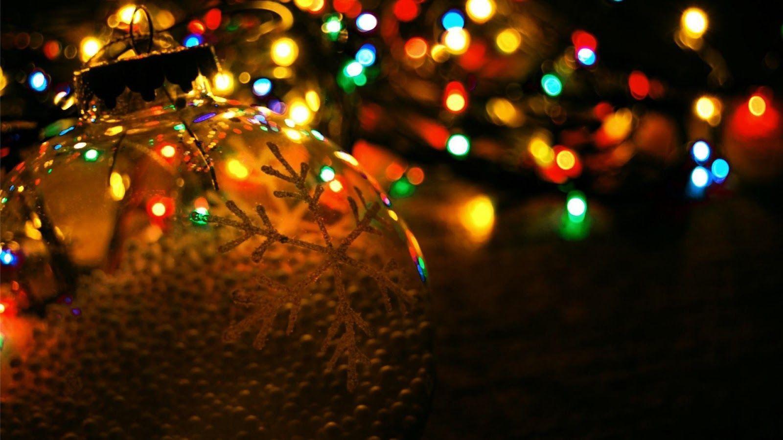 Christmas Lights Image Desktop Wallpaper