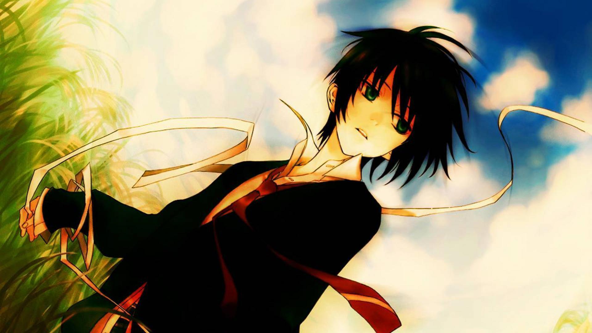 Cute Anime Boy With Black Hair HD Wallpaper Cute Wallpaper