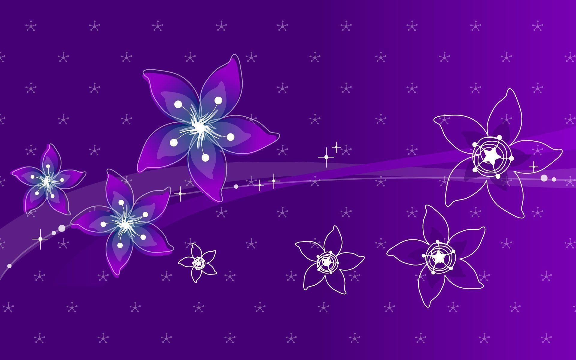 Purple flowers wallpaper #
