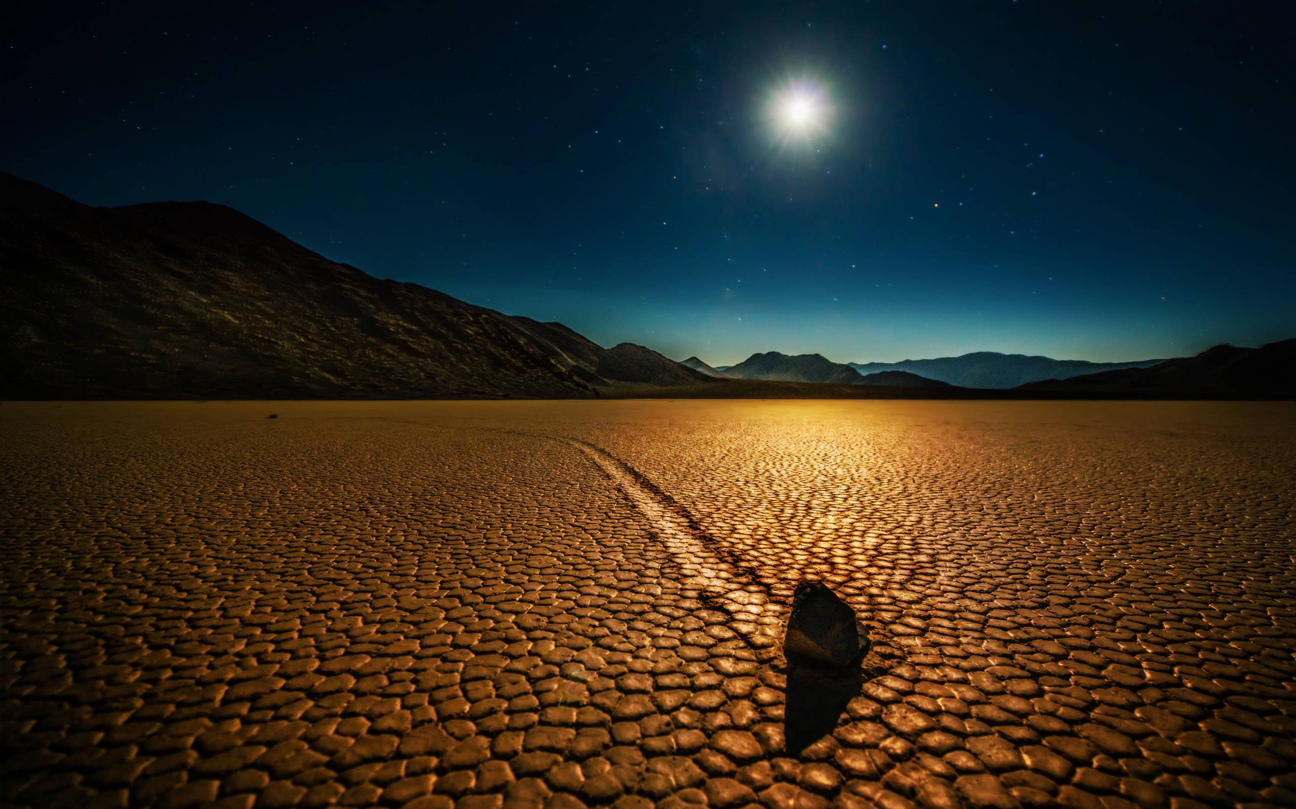 The Mysterious Rock of Wonder in the Death Valley widescreen