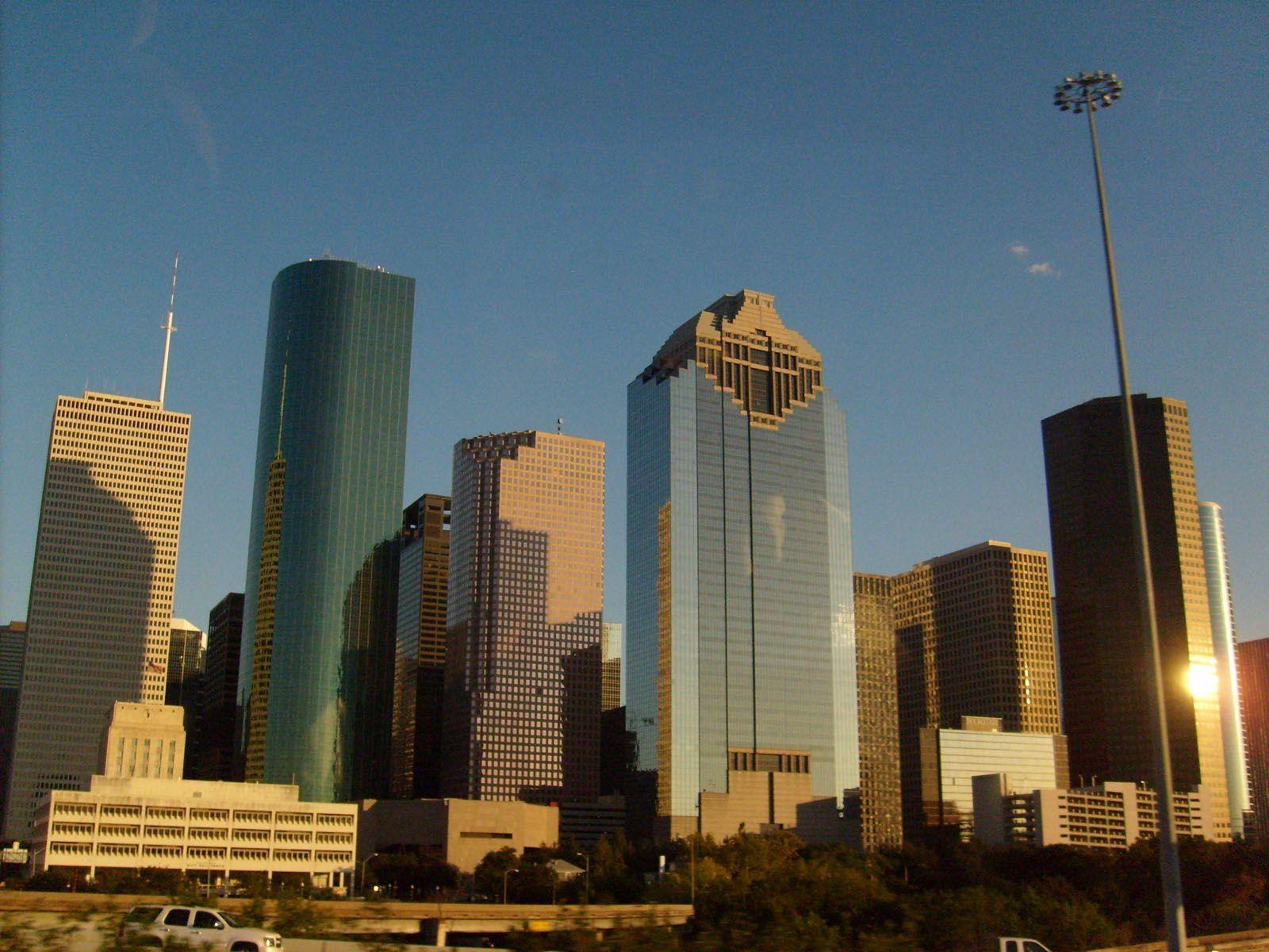 Houston Skyline Sunset Travel photo and wallpaper