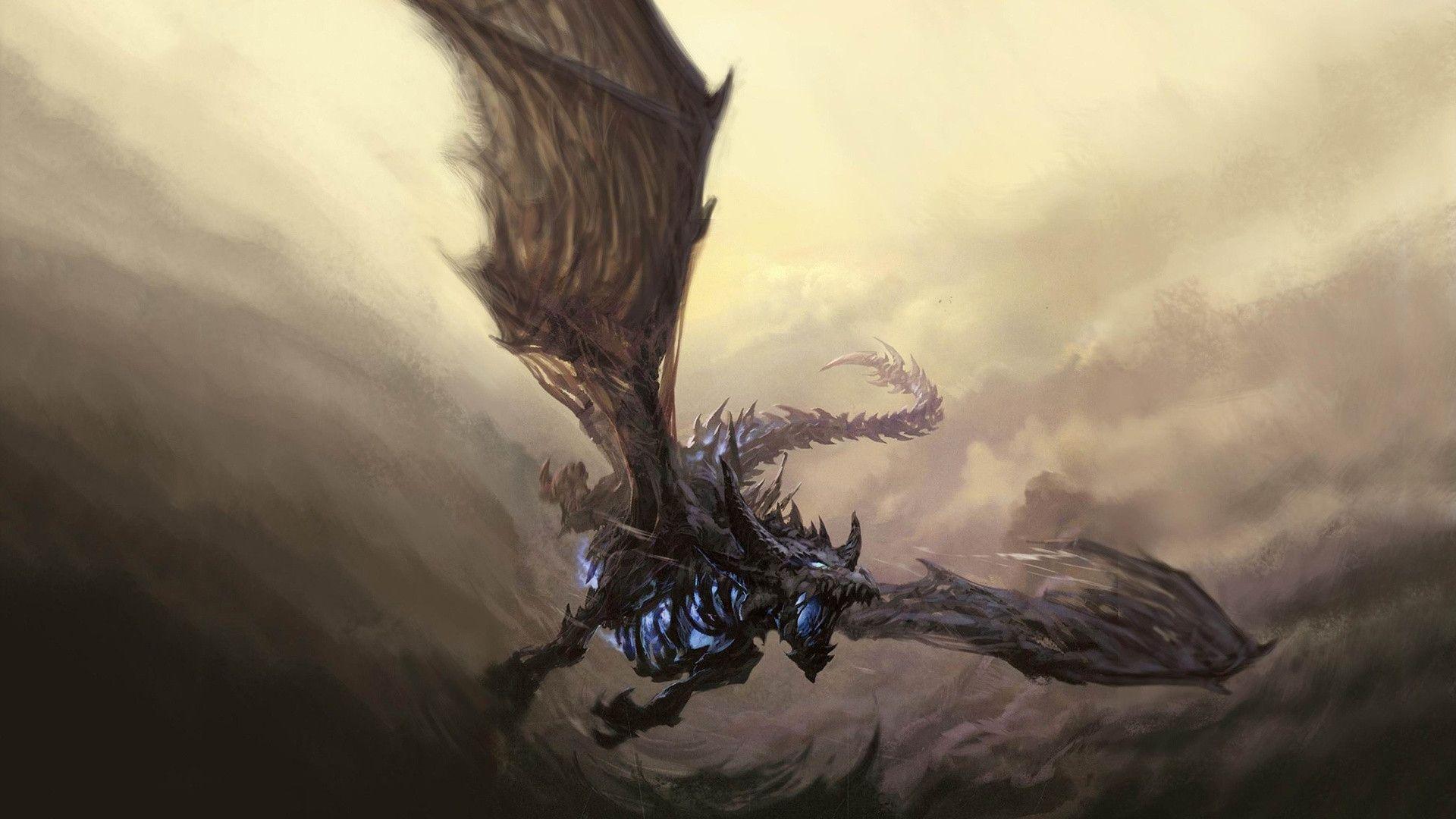 Dragon fantasy art Wallpaper