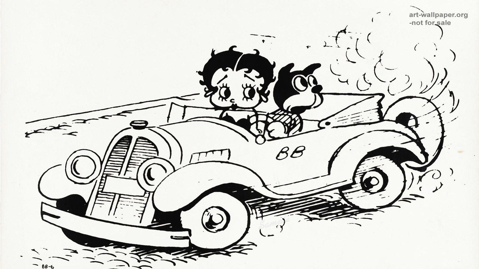 image For > Betty Boop Black And White