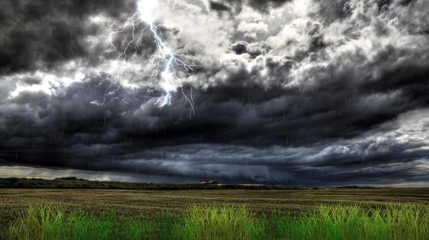 Download Thunderstorm Field Animated Wallpaper