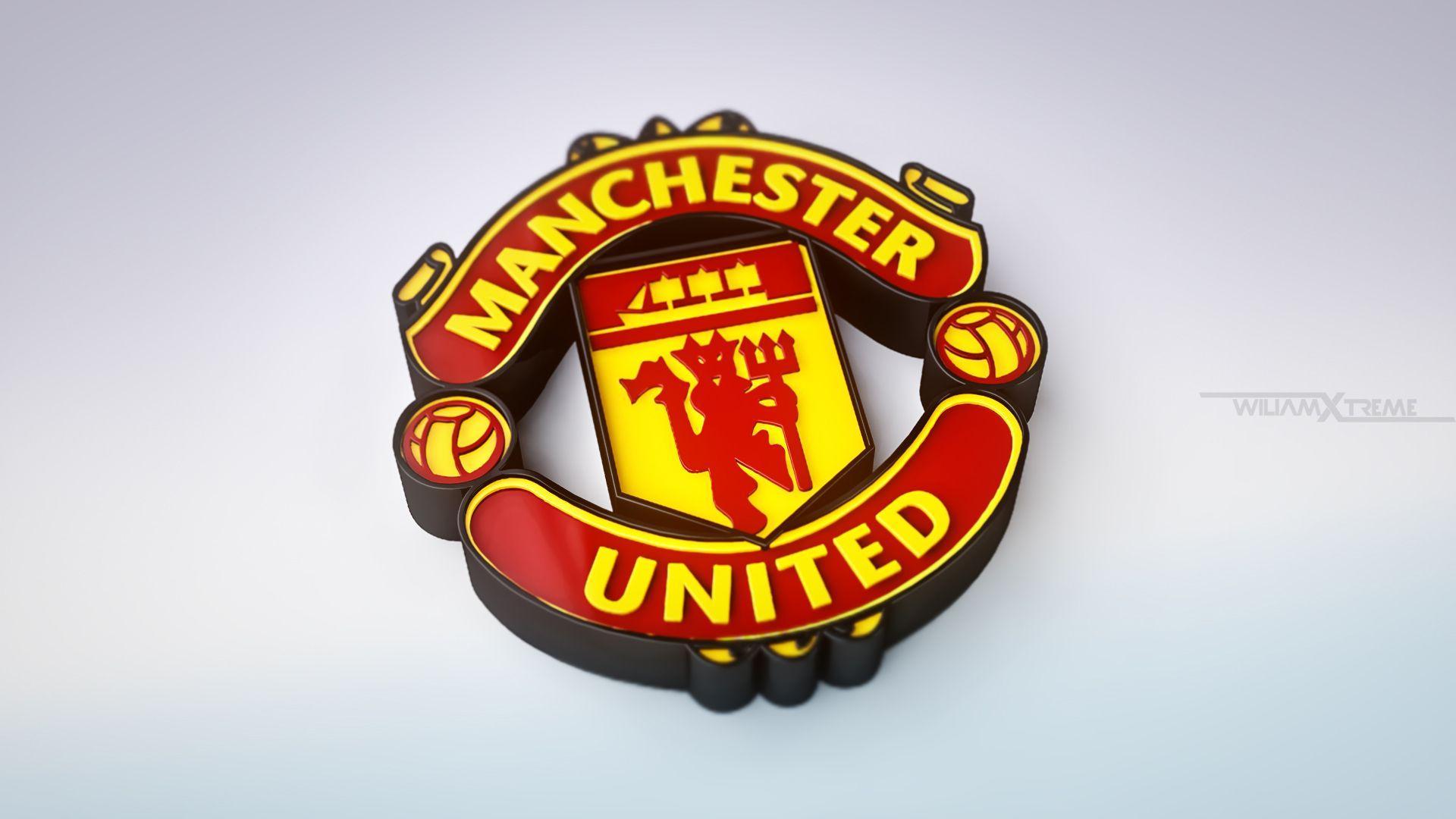 Manchester United Logo 3D Image Wallpaper Desktop Background Free