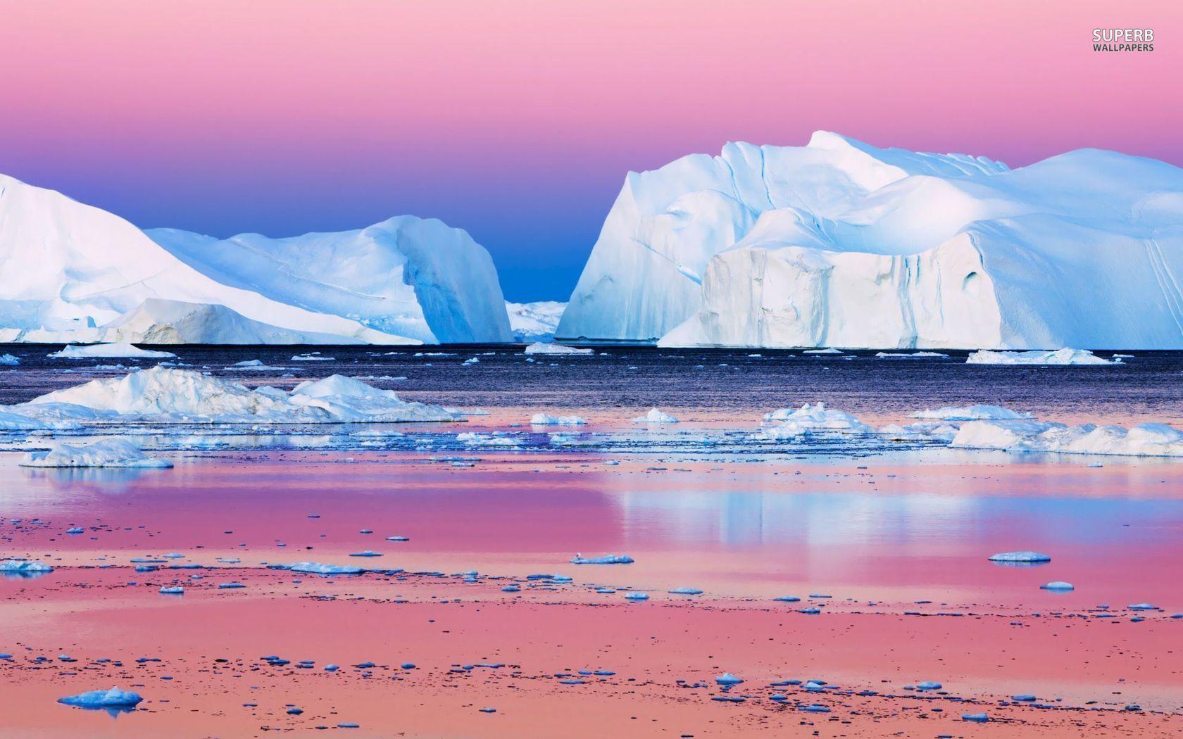 Icebergs in Disko Bay, Greenland wallpaper wallpaper - #