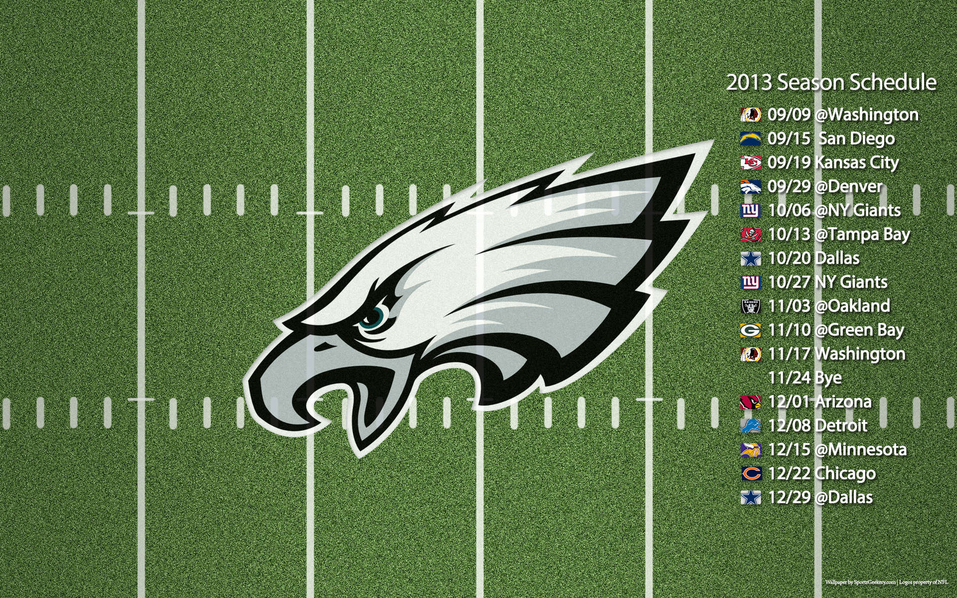Philadelphia Eagles Schedule NFL Wallpaper HD
