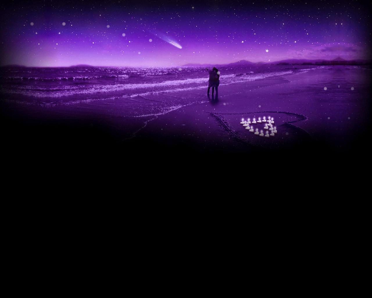 Wallpaper For > Purple Love Background