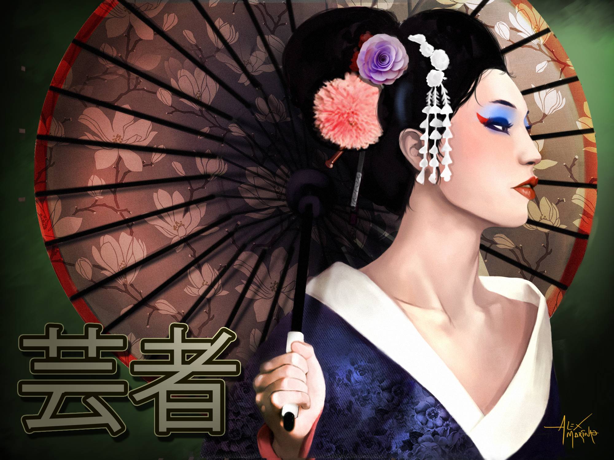 style, characters, geisha wallpaper and image