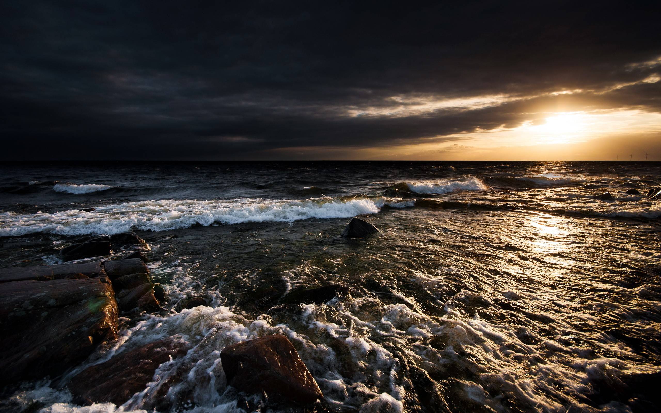 Daily Wallpaper: Stormy Waterscape. I Like To Waste My Time