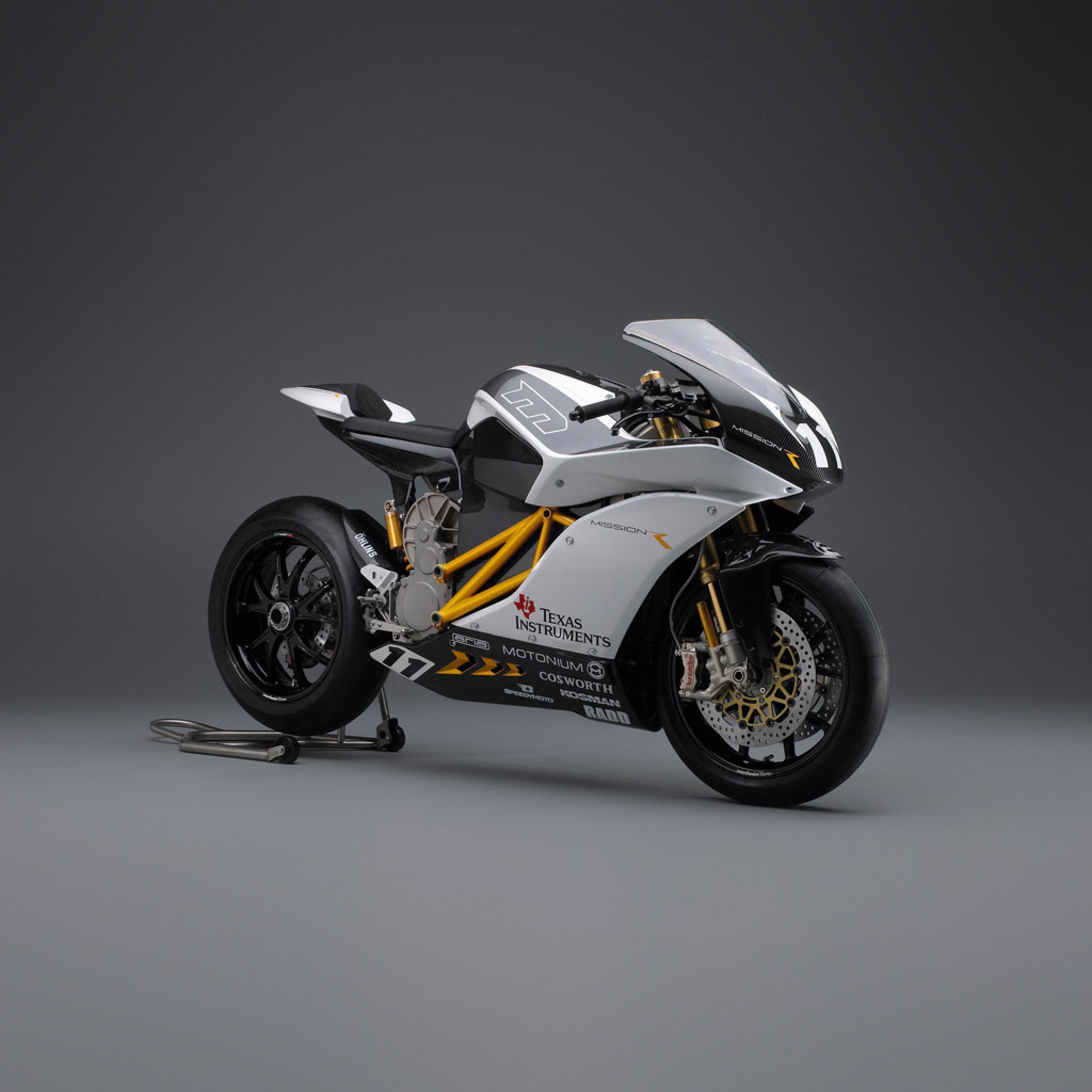 Motorbikes &; Mission R Electric Superbike Wallpaper for iPad