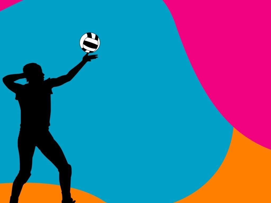 image For > I Love Volleyball Background