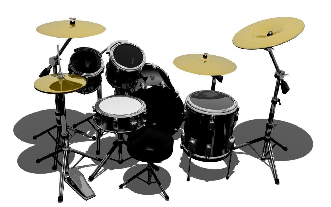 drum kit HD wallpaper