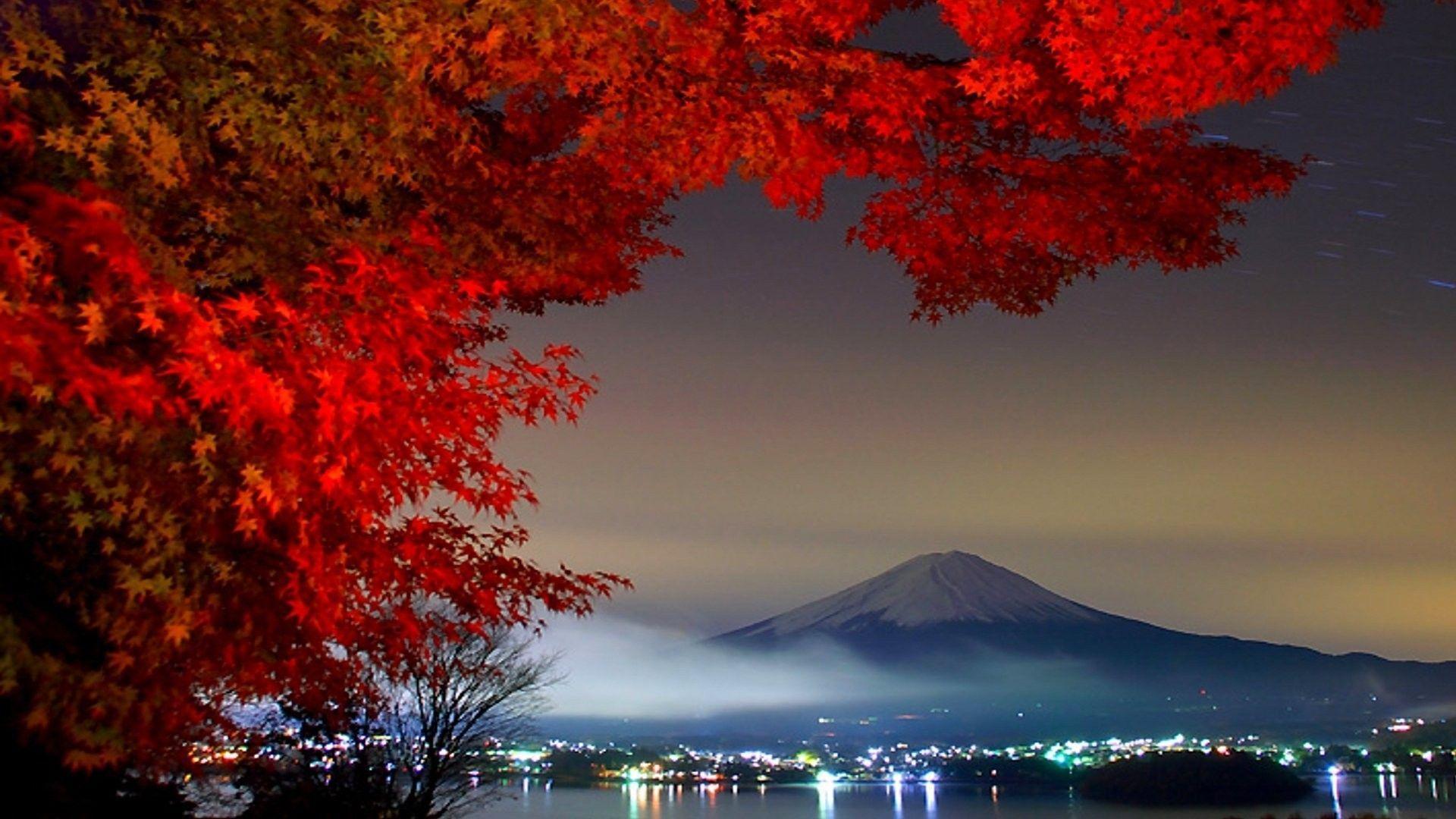 Autumn Fuji Mount Japan. walluck