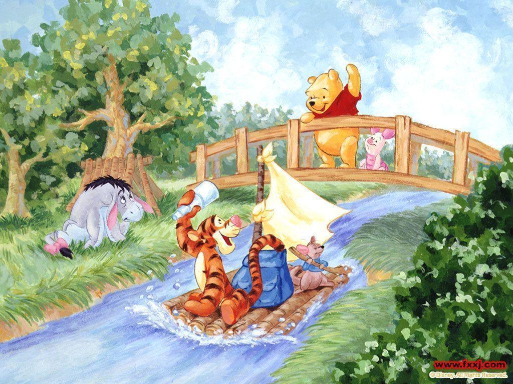 ティガーの川渡 ディズニー くまのプーさん Winnie The Pooh Pcデスクトップ壁紙 画像 高画質 Naver まとめ