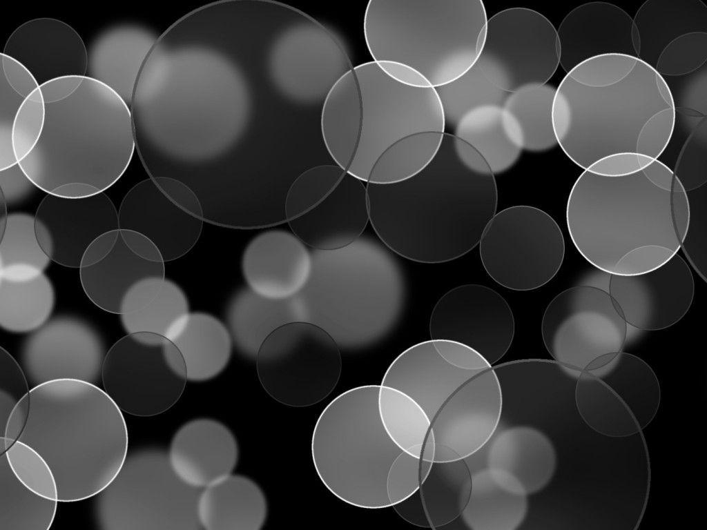 Black and Gray Bubbles Download PowerPoint Background