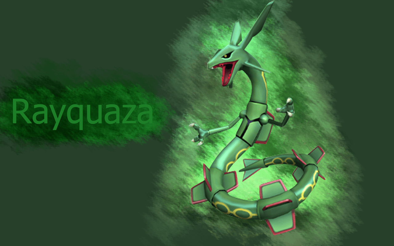 image For > Rayquaza Pokemon Wallpaper