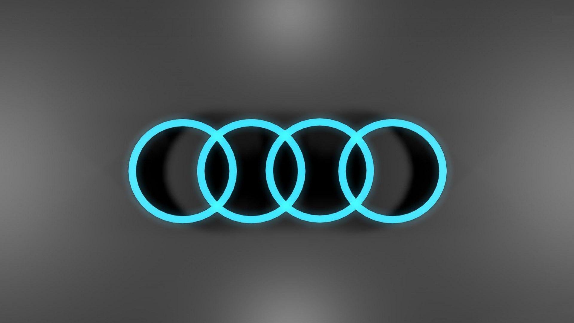 Cool Blue Audi Logo Image HD Wallpaper Free Do Wallpaper