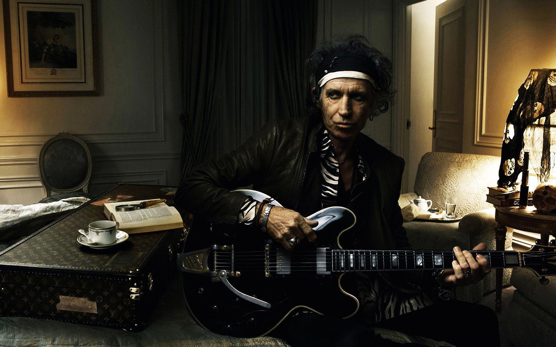 Keith Richards Guitarist Rolling Stones widescreen wallpaper. Wide