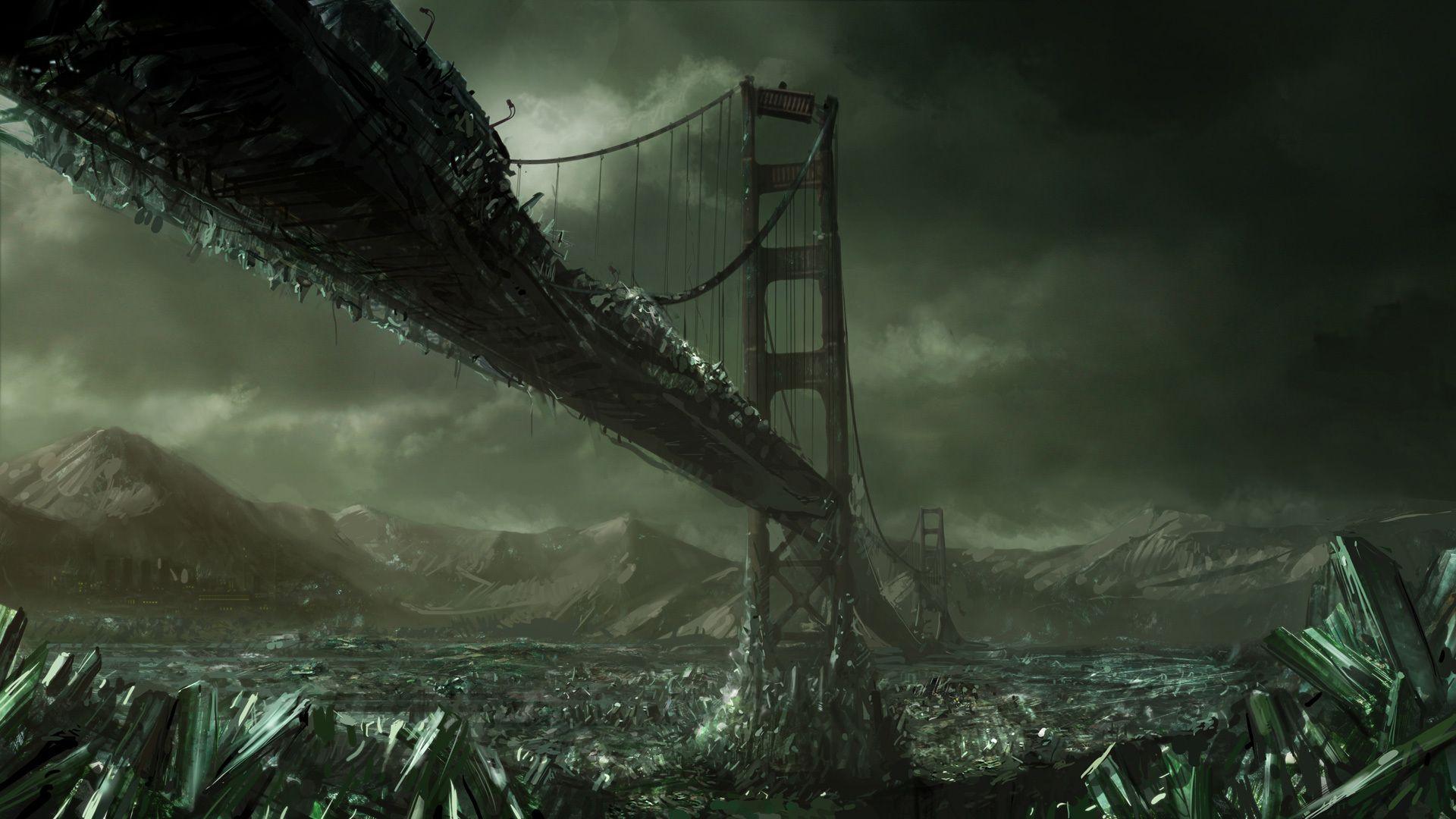 Bridge, post apocalyptic wallpaper and image