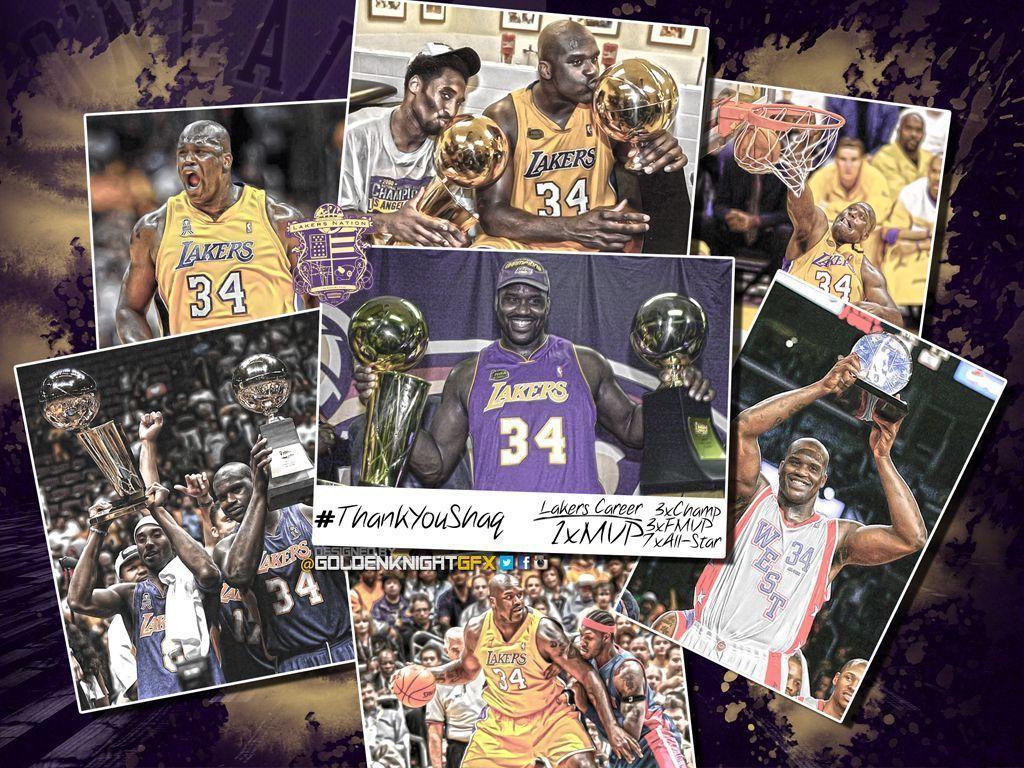 Lakers Wallpaper: Shaquille O&;Neal&;s Legacy Immortalized at