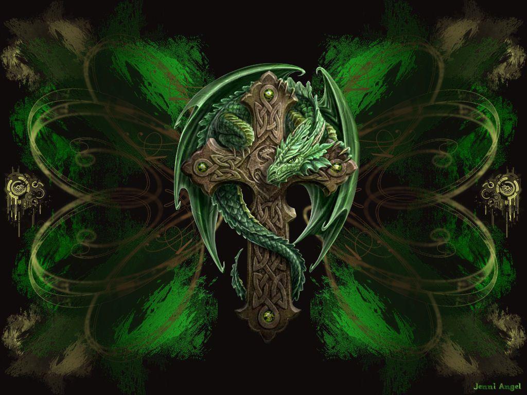 image For > Celtic Dragon Wallpaper