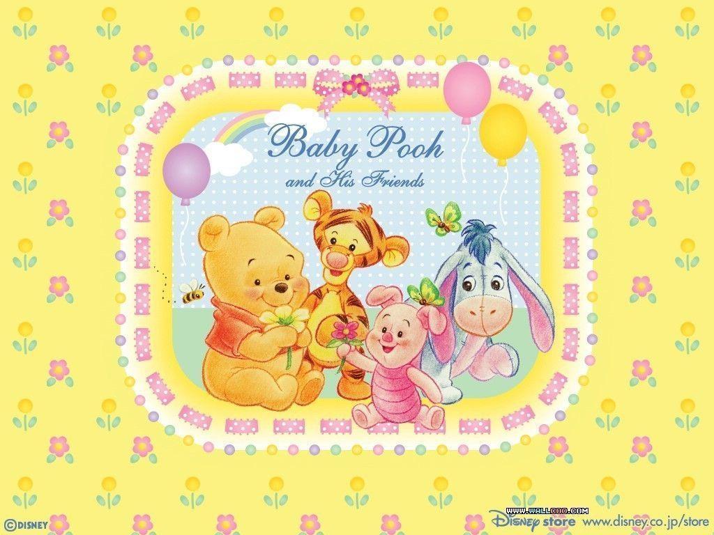 Baby Winnie the Pooh Background For Picture