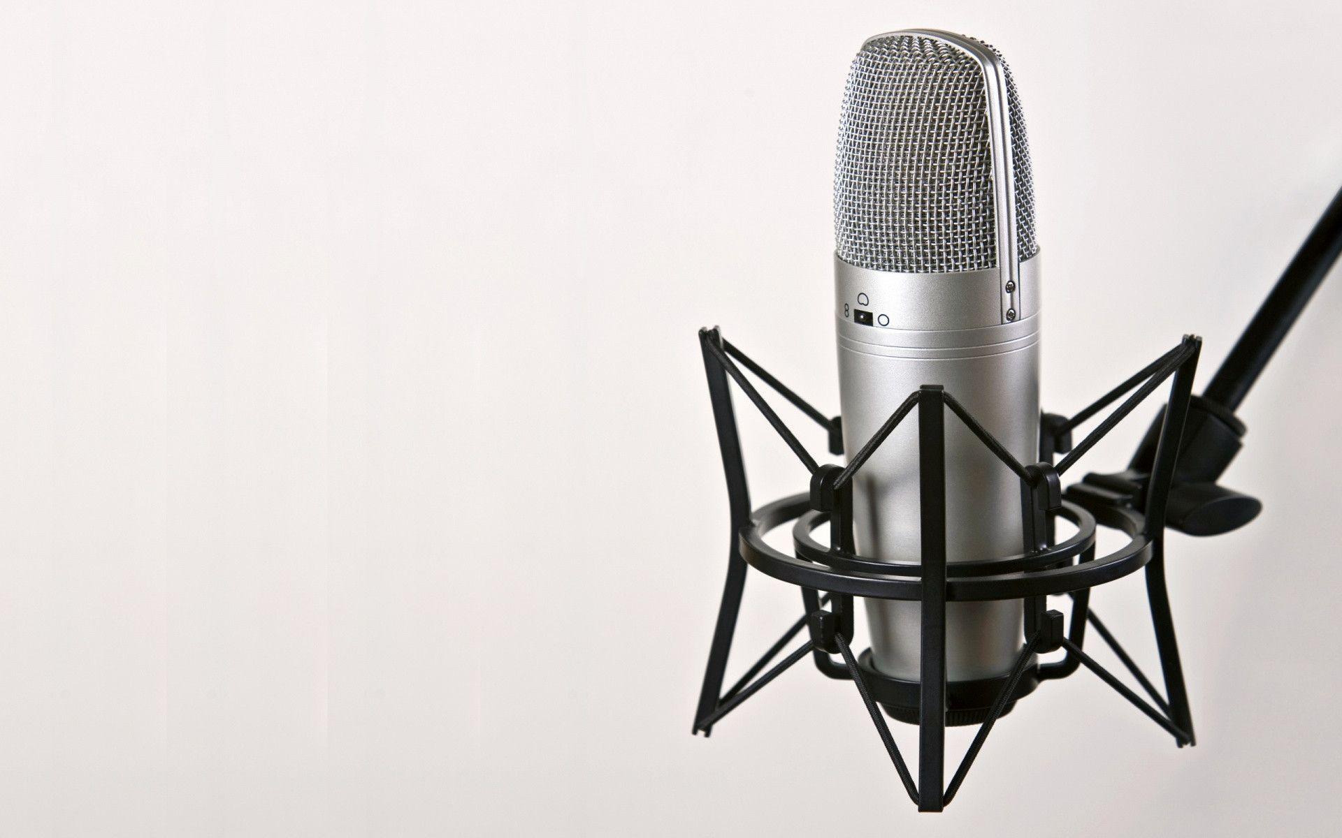 Wallpaper For > Recording Studio Microphone Wallpaper