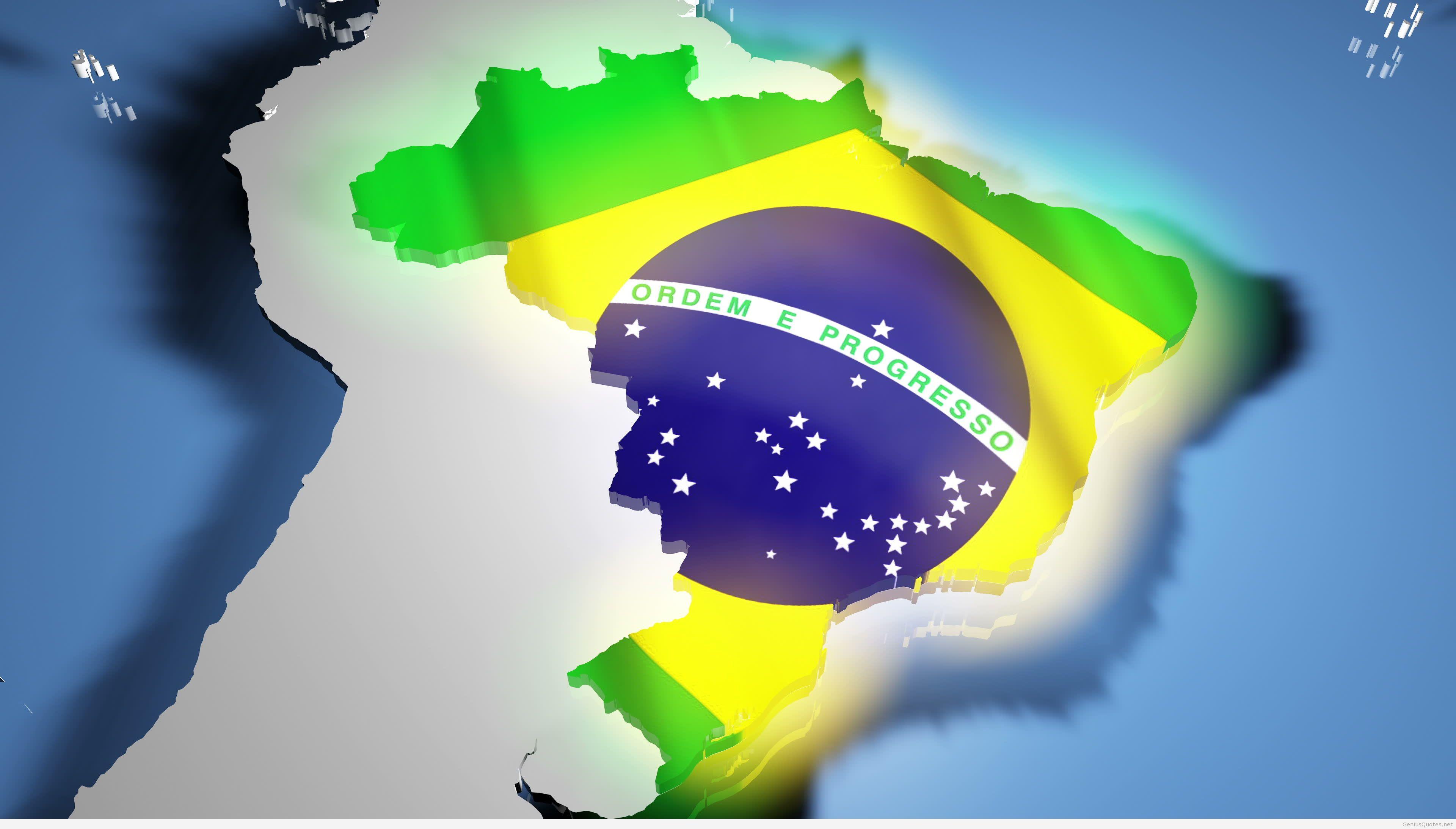 Brazil Flag 2014 World Cup. High Definition Wallpaper