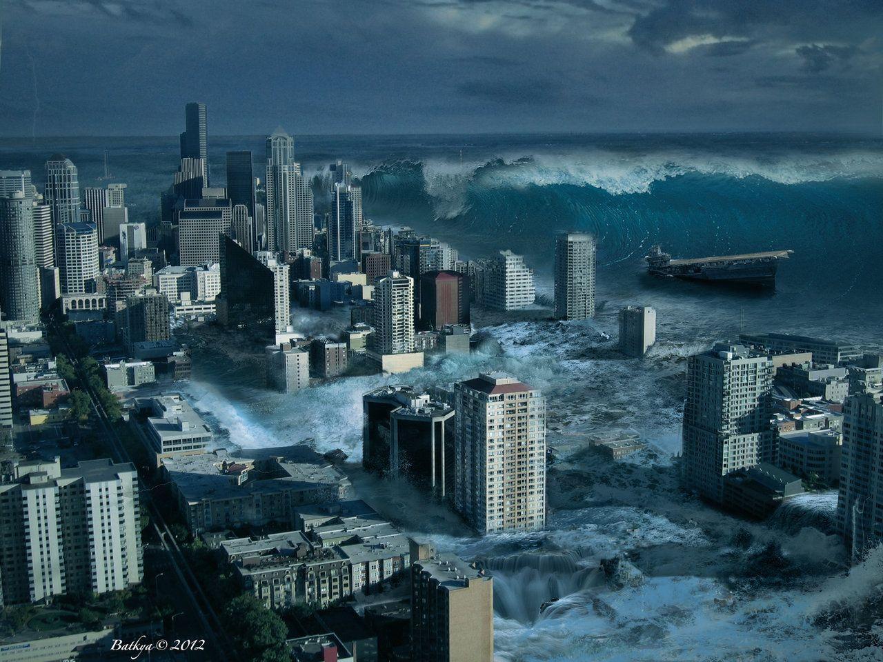 image For > Tsunami Art Wallpaper