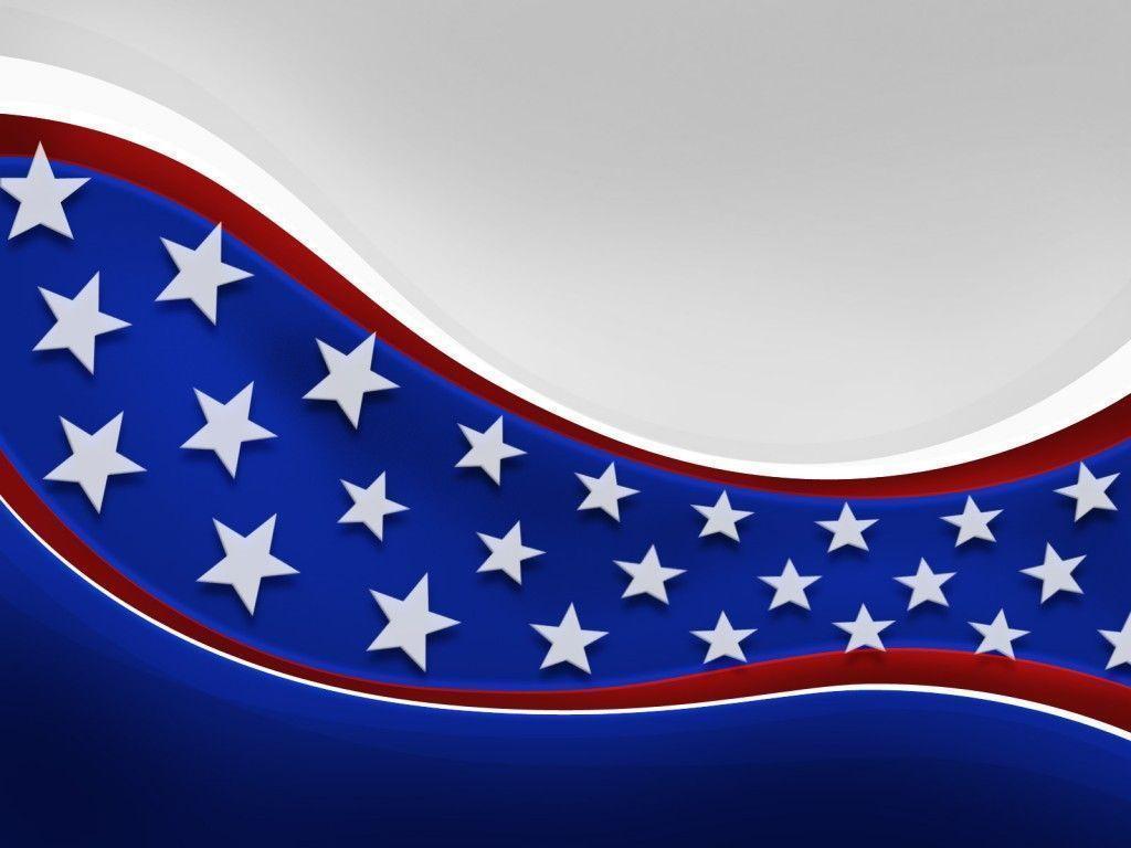 United States of America Flag PPT Background, Flag, Grey