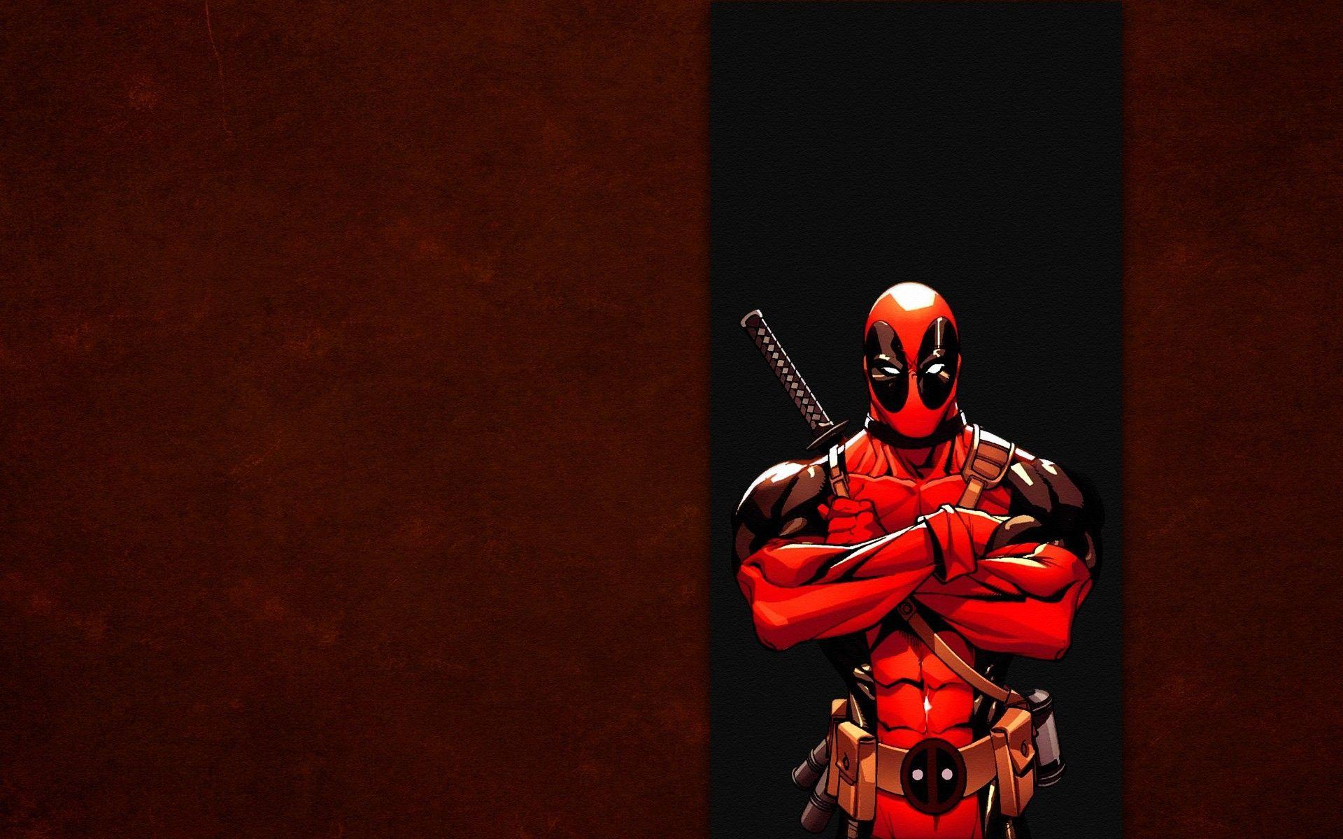 X MEN Dead Pool Drawing Desktop Wallpaper