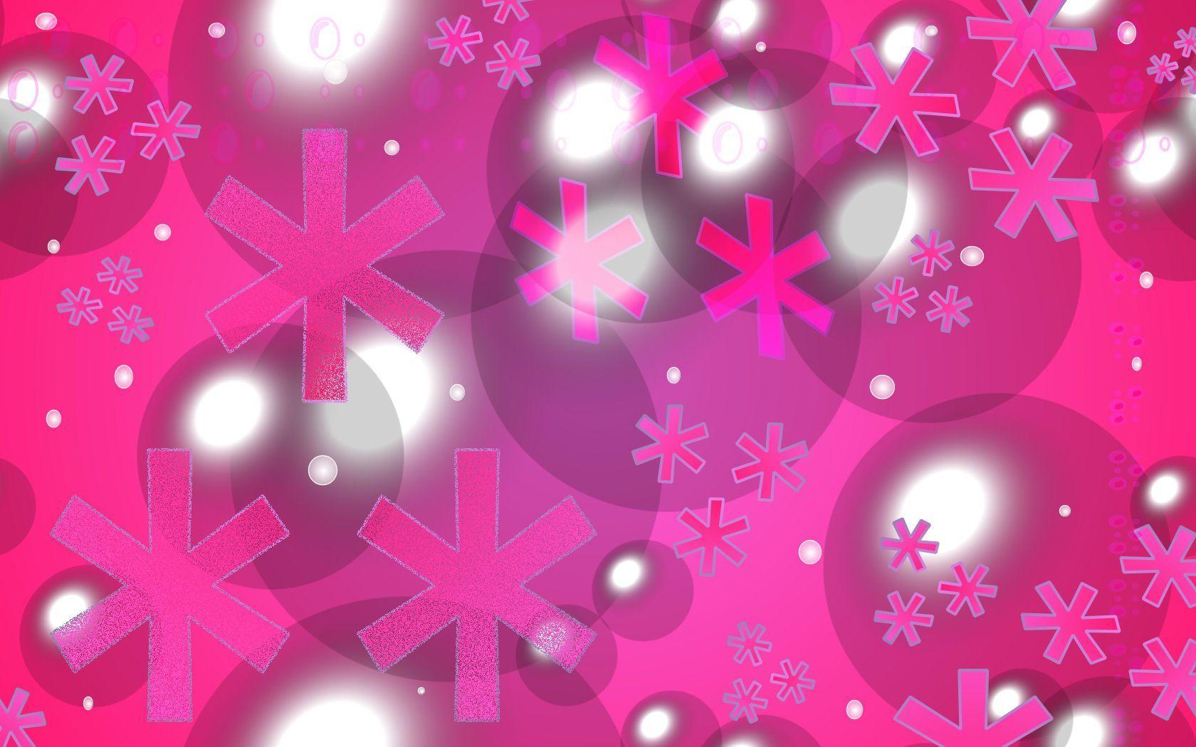 Wallpaper For > Pink Bubbles Background HD