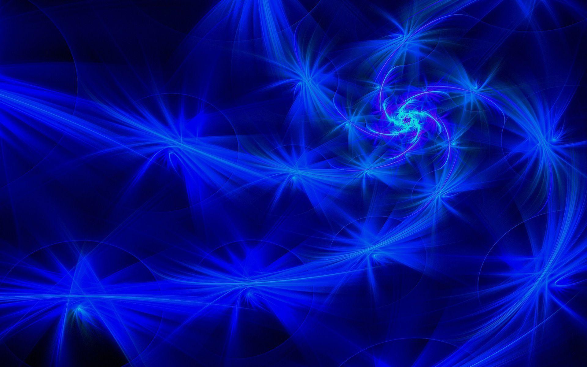 Star Neon Blue in Abstract