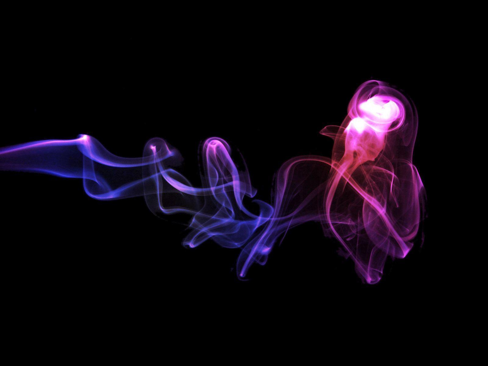 Neon smoke Computer Background Wallpaper